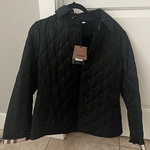 Burberry Frankby Quilted Jacket- Black Size Medium (M)